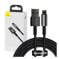   Baseus Tungsten Gold USB - Lightning kábel, 2,4A, 2m, fekete