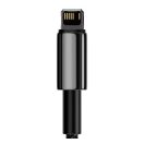 Baseus Tungsten Gold USB - Lightning kábel, 2,4A, 2m, fekete