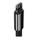 Baseus Tungsten Gold USB - Lightning kábel, 2,4A, 2m, fekete