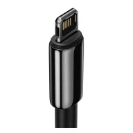   Baseus Tungsten Gold USB - Lightning kábel, 2,4A, 2m, fekete