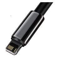   Baseus Tungsten Gold USB - Lightning kábel, 2,4A, 2m, fekete