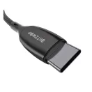 BlitzWolf BW-TC23 USB-C - USB-C töltőkábel kijelzővel, 100W, 1.8m, fekete