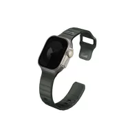   Uniq Stride KFM Apple Watch 41/40/38mm gumis szilikon szíj, khaki/zöld