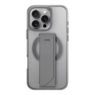   Uniq Heldro Max iPhone 16 Pro MagSafe tok kitámasztóval, átlátszó
