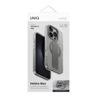   Uniq Heldro Max iPhone 16 Pro MagSafe tok kitámasztóval, átlátszó