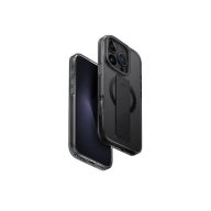   Uniq Heldro Max iPhone 16 Pro MagSafe tok kitámasztóval, fekete/szürke