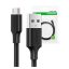Ugreen micro USB kábel, QC 3.0, 2.4A, 1.5m fekete
