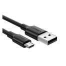 Ugreen micro USB kábel, QC 3.0, 2.4A, 1.5m fekete