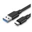 Ugreen USB-A-USB-C 3.0 adatkábel, 0,5m, fekete
