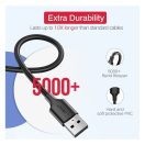 Ugreen USB-A-MicroUSB adatkábel, QC 3.0, 2,4A, 1m, fekete