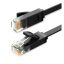 Ugreen Ethernet RJ45 lapos kábel, Cat.6, UTP, 0,5m, fekete