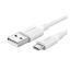 Ugreen USB-A-MicroUSB kábel, QC 3.0, 2.4A, 1m, (fehér)