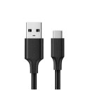 Ugreen USB-A-USB-C kábel 0,25m, fekete