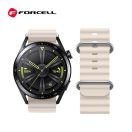 Forcell F-Design FS01 Samsung Galaxy Watch 22mm szíj, bézs