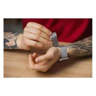 Forcell F-Design FA03 Apple Watch 38/40/41mm szíj, ezüst