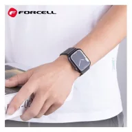 Forcell F-Design FA03 Apple Watch 38/40/41mm szíj, ezüst
