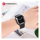 Forcell F-Design FA01 Apple Watch 42/44/45/49mm szíj, fekete