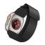 Forcell F-Design FA05 Apple Watch 42/44/45/49mm nylon szíj, fekete