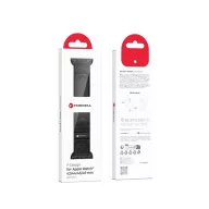   Forcell F-Design FA05 Apple Watch 42/44/45/49mm nylon szíj, fekete