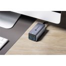 Forcell F-Energy GaN III VT-49 2xUSB-C + 2xUSB-A asztali töltő, PD, QC4.0, SFC2.0, 5A, 100W, szürke