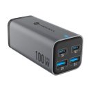 Forcell F-Energy GaN III VT-49 2xUSB-C + 2xUSB-A asztali töltő, PD, QC4.0, SFC2.0, 5A, 100W, szürke
