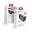 Forcell F-Energy GaN III VT-37 2xUSB-C + USB-A töltő adapter LCD kijelzővel, PD, QC4.0, SFC2.0, 3,45A, 70W, szürke