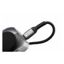 Forcell F-Energy C260 USB-C-USB-C QC4.0 töltő / adatkábel, PD 5A, 100W, 1,2m, fekete