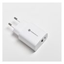 Forcell F-Energy TFK-TC-30WPD USB-C + USB-A töltő adapter, PD, QC4.0, 3A, 30W, fehér