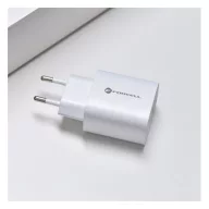   Forcell F-Energy TFK-TC-30WPD USB-C + USB-A töltő adapter, PD, QC4.0, 3A, 30W, fehér