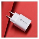 Forcell F-Energy TFK-TC-30WPD USB-C + USB-A töltő adapter, PD, QC4.0, 3A, 30W, fehér