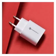   Forcell F-Energy TFK-TC-30WPD USB-C + USB-A töltő adapter, PD, QC4.0, 3A, 30W, fehér