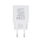 Forcell F-Energy TFK-TC-30WPD USB-C + USB-A töltő adapter, PD, QC4.0, 3A, 30W, fehér