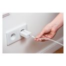 Forcell F-Energy TFK-TC-25WPD USB-C + USB-C-USB-C töltő adapter kábellel, PD, Q.C, 3A, 25W, fehér