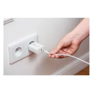   Forcell F-Energy TFK-TC-25WPD USB-C + USB-C-USB-C töltő adapter kábellel, PD, Q.C, 3A, 25W, fehér