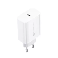   Forcell F-Energy TFK-TC-25WPD USB-C + USB-C-USB-C töltő adapter kábellel, PD, Q.C, 3A, 25W, fehér
