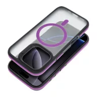   Neo iPhone 16 Plus MagSafe kompatibilis kemény hátlap tok, átlátszó/lila