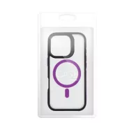   Neo iPhone 16 Plus MagSafe kompatibilis kemény hátlap tok, átlátszó/lila