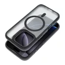 Neo iPhone 16 Plus MagSafe kompatibilis kemény hátlap tok, átlátszó/fekete