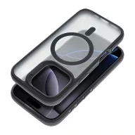   Neo iPhone 16 Plus MagSafe kompatibilis kemény hátlap tok, átlátszó/fekete