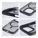 Neo iPhone 16 Plus MagSafe kompatibilis kemény hátlap tok, átlátszó/fekete