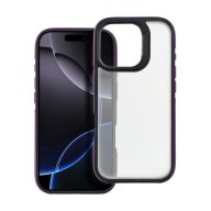 Neo iPhone 16 Plus kemény hátlap tok, átlátszó/lila