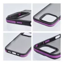 Neo iPhone 16 Pro kemény hátlap tok, átlátszó/lila