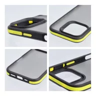Neo iPhone 16 kemény hátlap tok, átlátszó/sárga