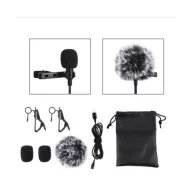 Puluz PU425 USB-C mikrofon csatlakozó, 1,5m, fekete