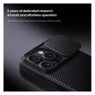   Nillkin CamShield Pro Apple iPhone 16 Pro műanyag hátlap tok, fekete