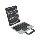 Nillkin Bumper Go iPad Pro 11 2024 / 2025 billentyűzetes hordozható tok háttérvilágítással, fekete