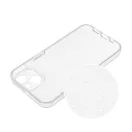 Clear 2mm iPhone 16 csillámos szilikon tok, átlátszó