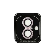   Guess Fixed Glliter iPhone 16/16 Plus kameravédő fólia kövekkel, rózsaszín