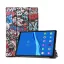 Lenovo Tab M10 Plus (10.3) TB-X606F, mappa tok, graffiti minta, Trifold, színes