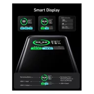   Anker Powerbank Prime 2xUSB-C Input/Output, USB-A Output, 20000mAh, 200W, fekete (A1336011)